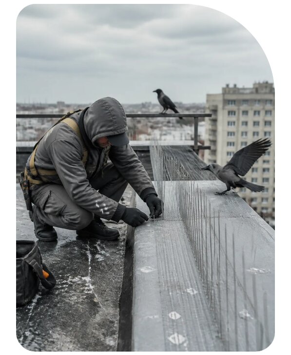Защита от ворон под ключ в Златоусте по цене от 5155 р. | Сенат-Злт